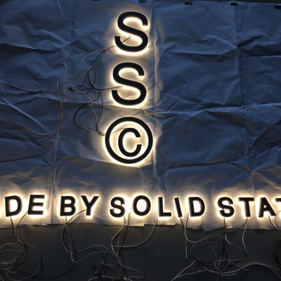 الأبجدية في الهواء الطلق بقيادة أضواء الرسالة لافتة هالو مضاءة رسائل تسجيل