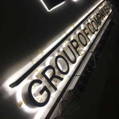 الأبجدية في الهواء الطلق بقيادة أضواء الرسالة لافتة هالو مضاءة رسائل تسجيل