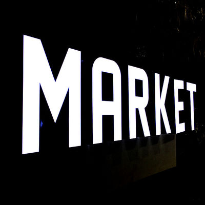 الإعلان بقيادة السوق 3D مضيئة قناة الرسالة IP67 للماء