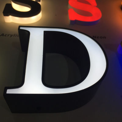 ألومنيوم تريم كاب قناة إشارة إشارة أمامي 6500 ك 4500 ك