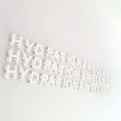 Business Logo Clear Plastic Letters For Signs Indoor Decoration