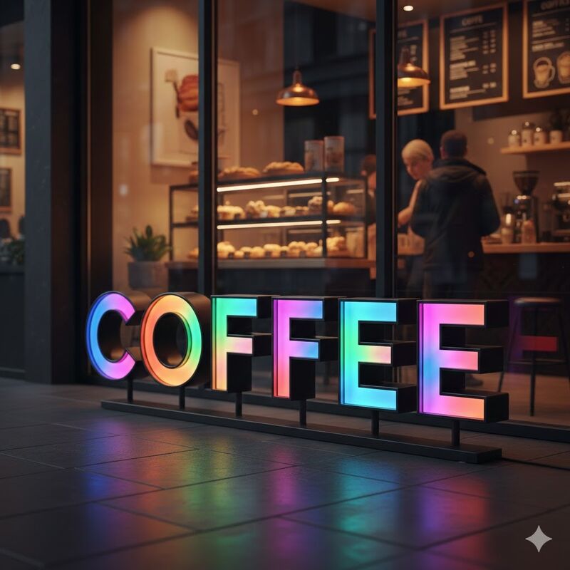 000 ساعة العمر LED Channel Letter Sign Type Channel Letter Sign مثالية للإعلانات بالتجزئة وحلول الإشارات